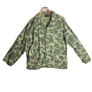 VTG Ranger Jacket Mens M Medium Duck Cloud Camo Hunting Augusta GA USA Cotton 33